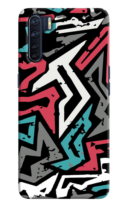 Geometric Graffiti Oppo F15 Hard Case Back Cover by Casekaro