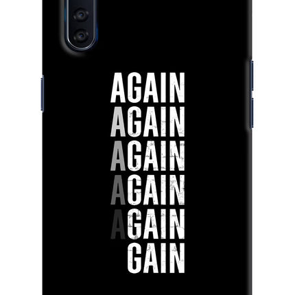Again Again Gain Oppo F15 Hard Case Back Cover by Casekaro