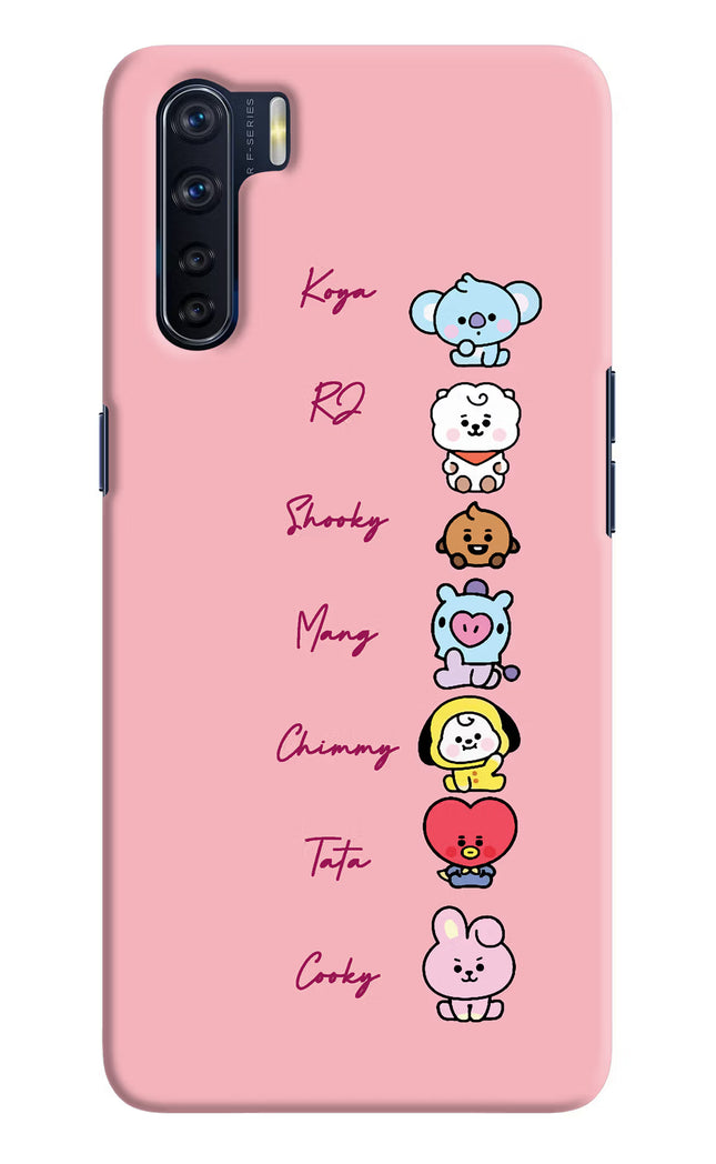 BTS names Oppo F15 Hard Case Back Cover by Casekaro