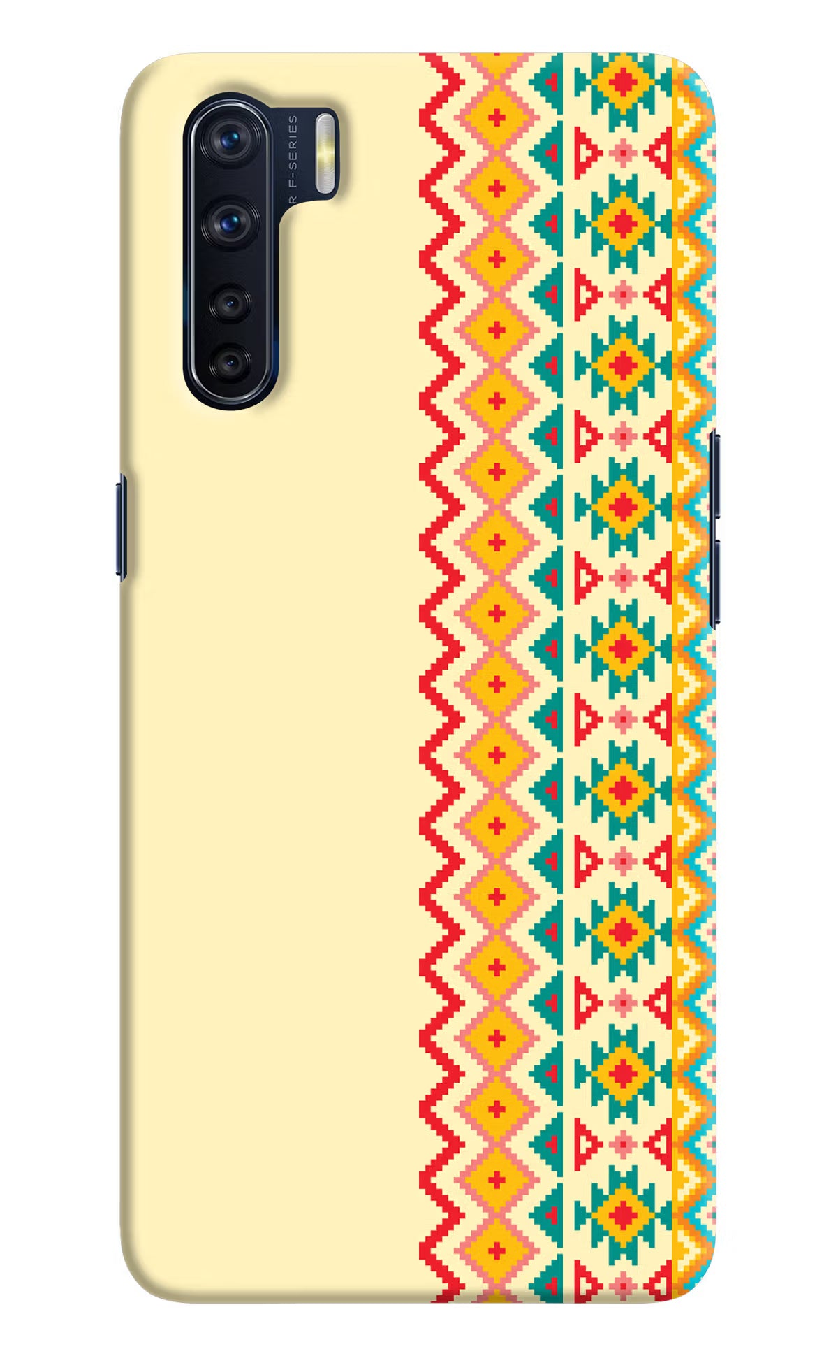 Ethnic Seamless Oppo F15 Hard Case Back Cover by Casekaro