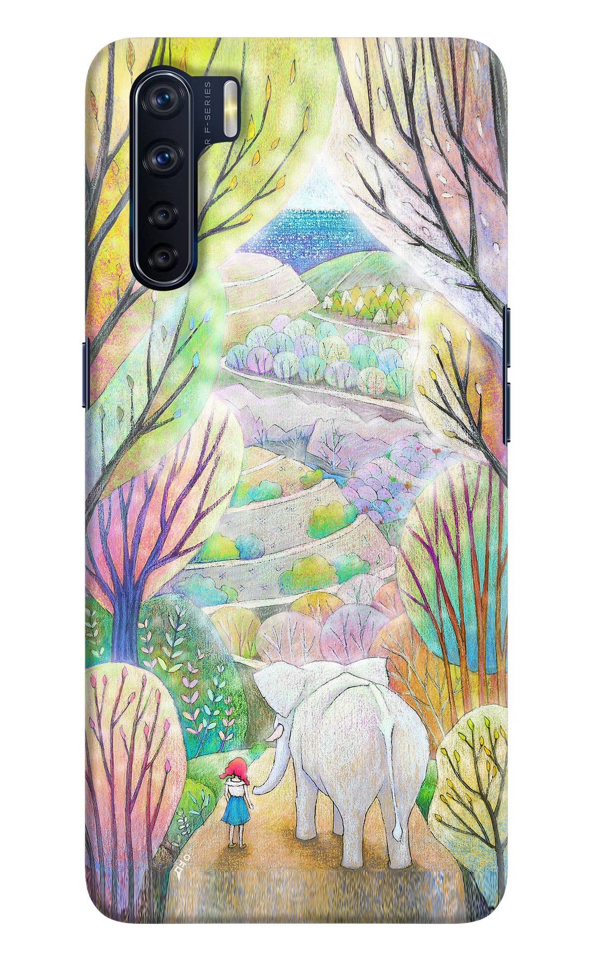 Nature Painting Oppo F15 Hard Case Back Cover by Casekaro