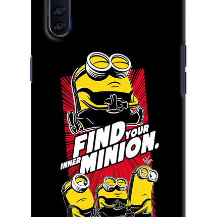 Find your inner Minion Oppo F15 Hard Case Back Cover by Casekaro