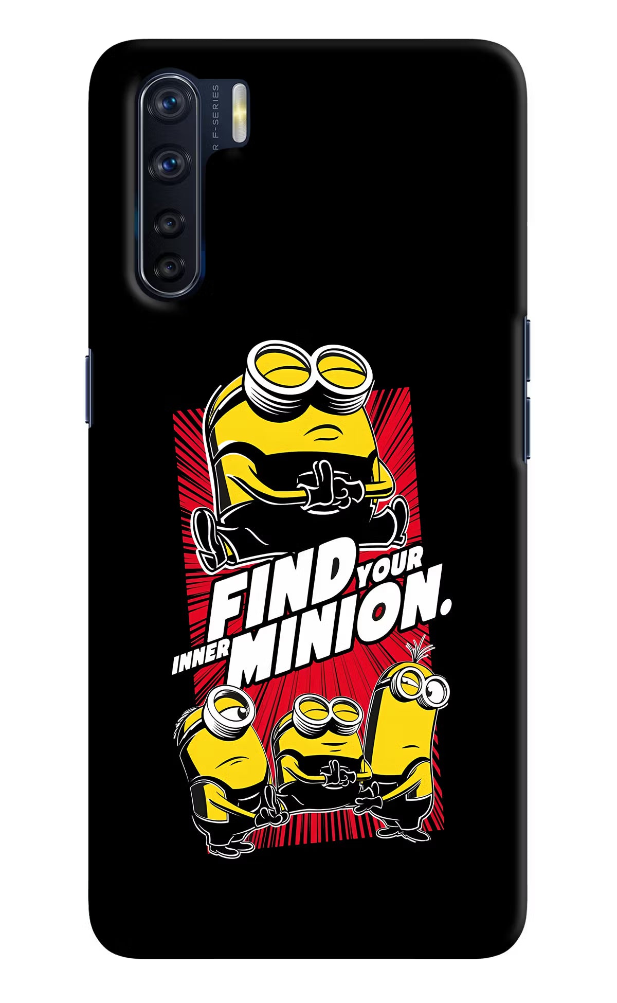 Find your inner Minion Oppo F15 Hard Case Back Cover by Casekaro