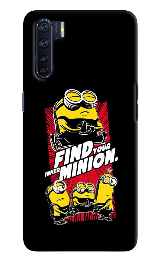 Find your inner Minion Oppo F15 Hard Case Back Cover by Casekaro