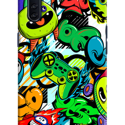 Game Doodle Oppo F15 Hard Case Back Cover by Casekaro