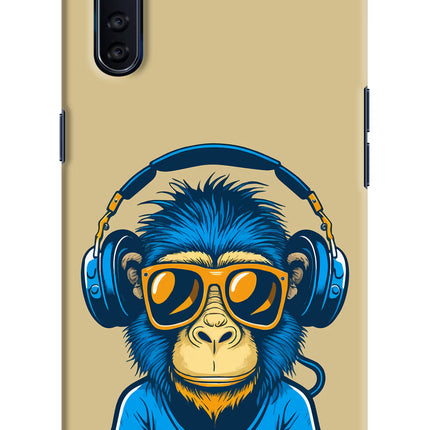 Monkey Headphone Oppo F15 Hard Case Back Cover by Casekaro