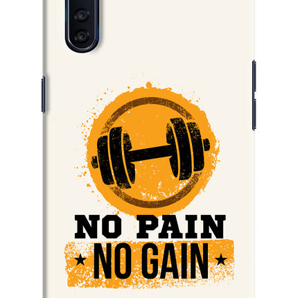 No Pain No Gain Oppo F15 Hard Case Back Cover by Casekaro
