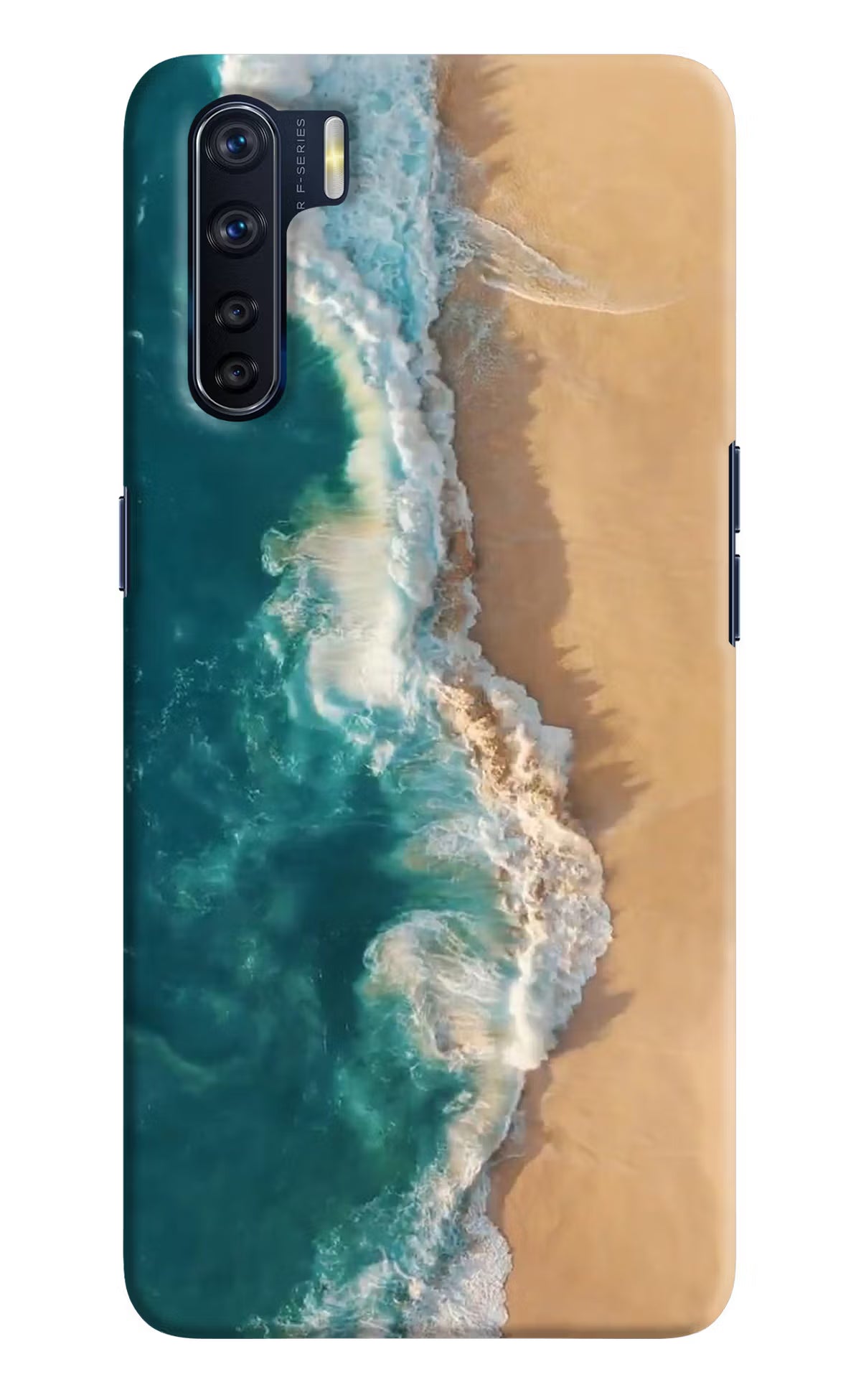 Ocean Beach Oppo F15 Hard Case Back Cover by Casekaro