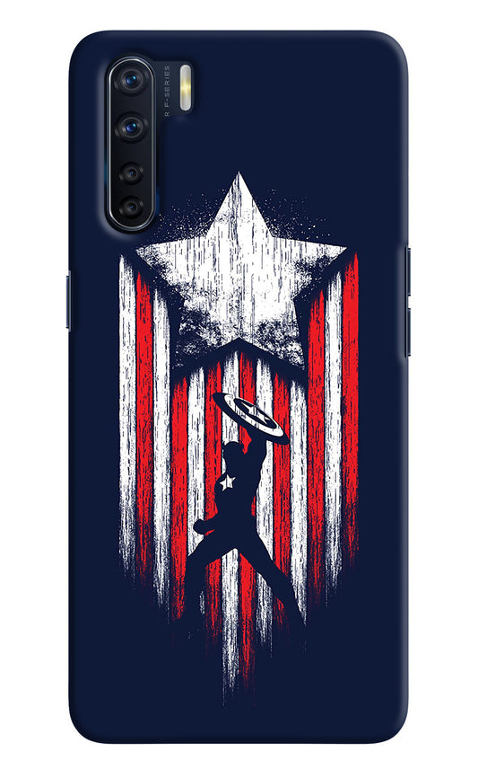 Captain America Marvel Art Oppo F15 Back Cover