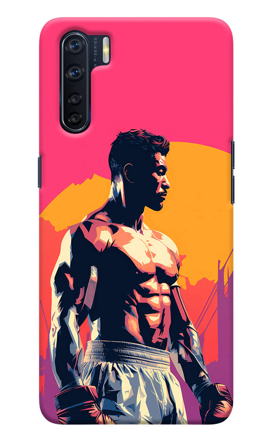 Sunset Warrior (AI Generated) Oppo F15 Back Cover