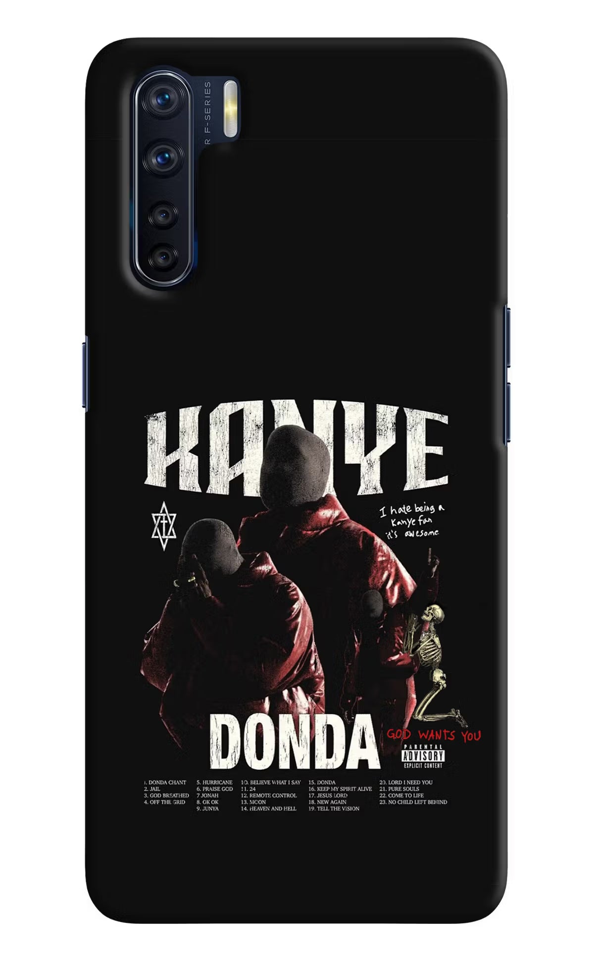 Donda Kanye West Oppo F15 Hard Case Back Cover by Casekaro