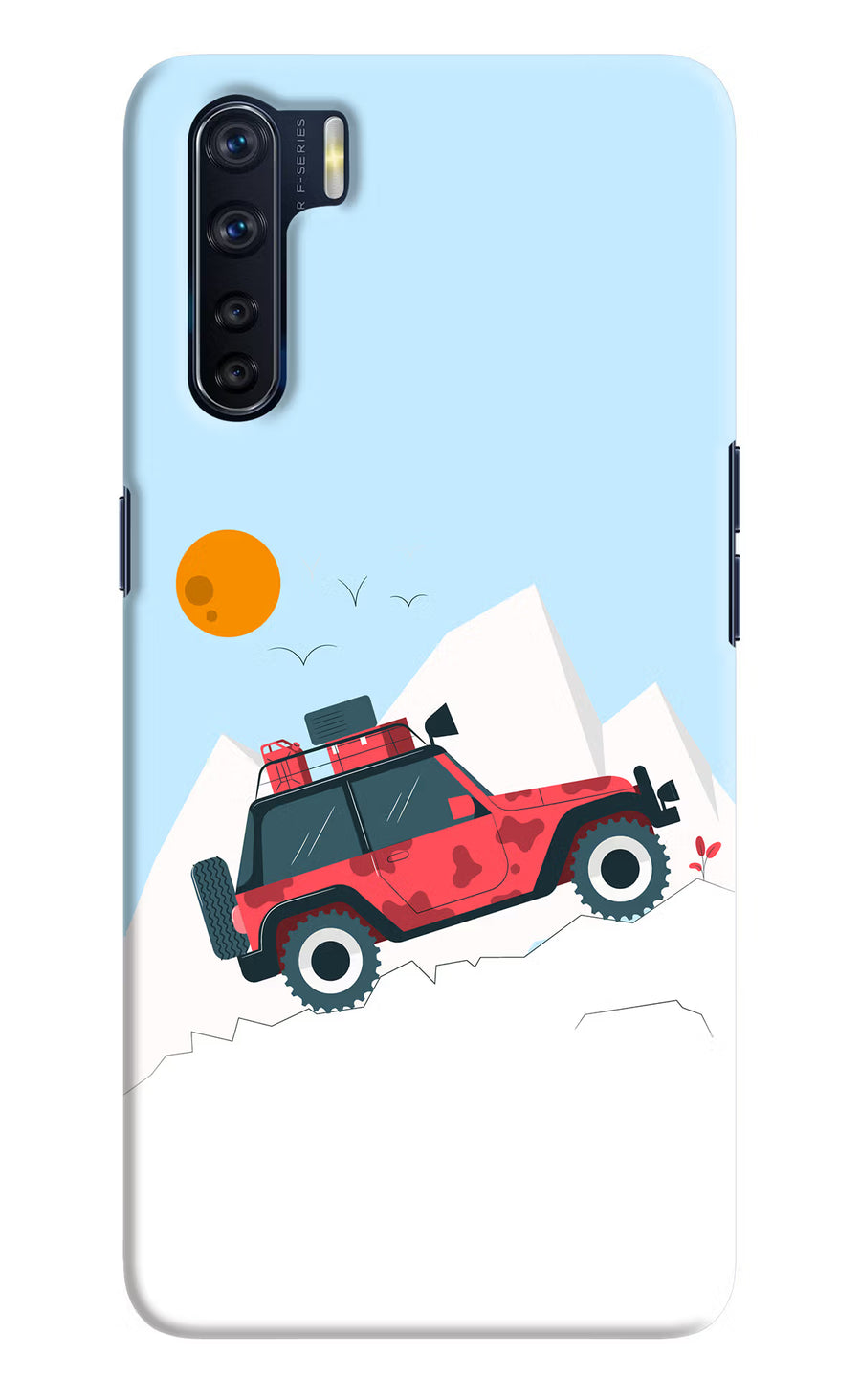 Mountain Trail Beast Oppo F15 Back Cover, Hard case