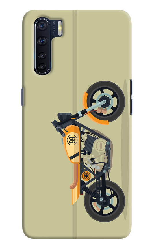 Vertical Speedster Oppo F15 Hard Case Back Cover by Casekaro