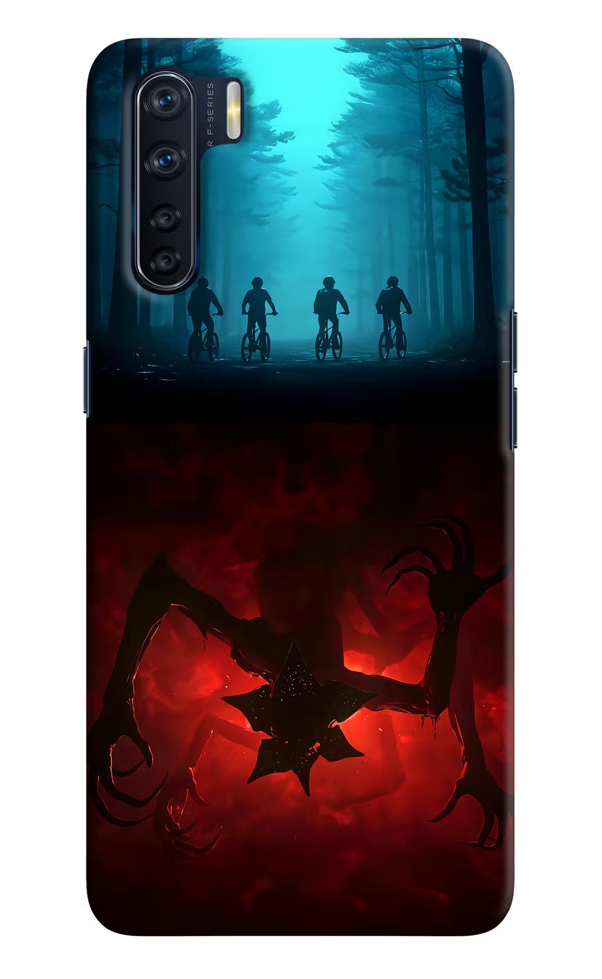 Ordinary Things Downside Up Oppo F15 Hard Case Back Cover by Casekaro