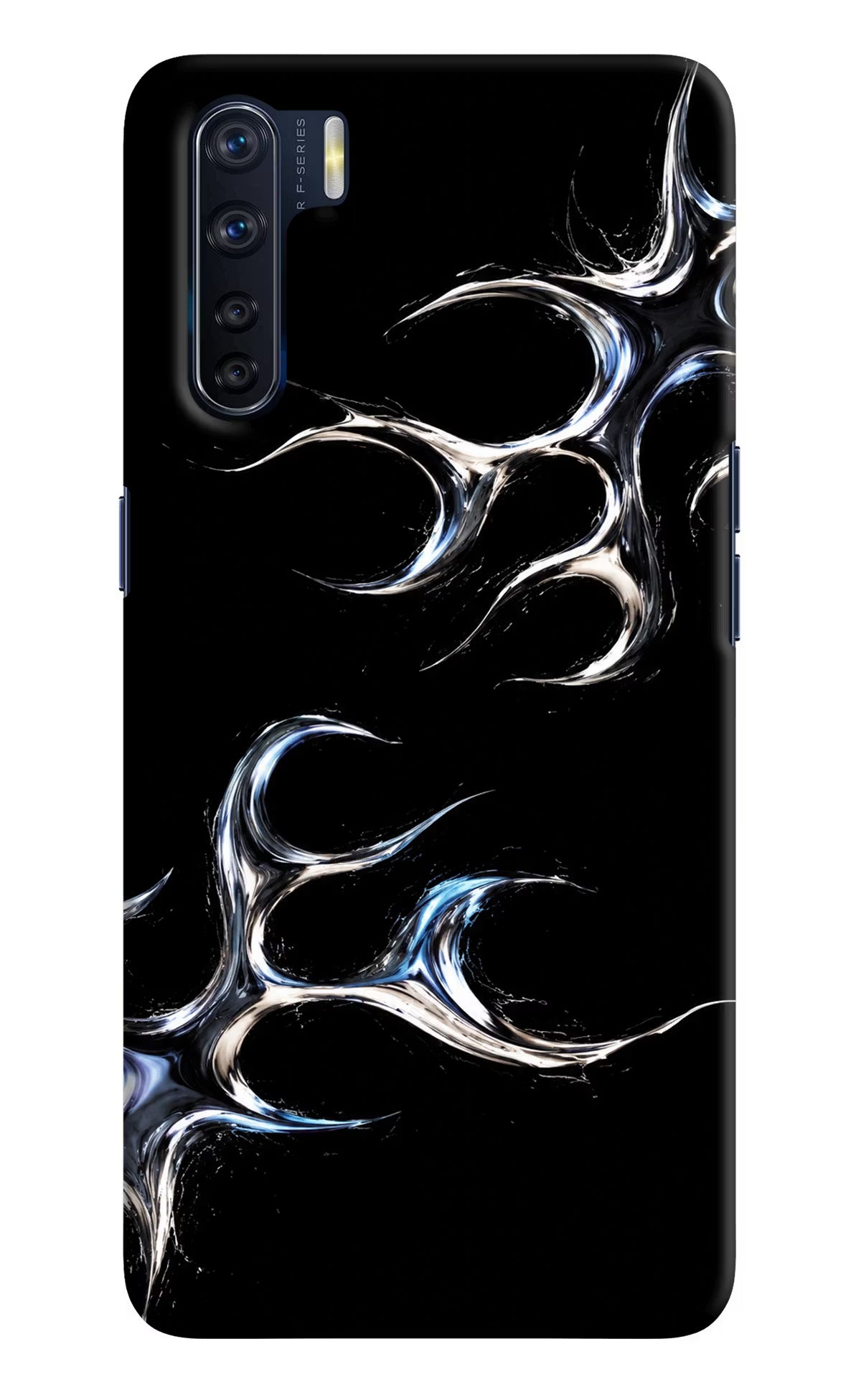 Chrome Tribal Oppo F15 Hard Case Back Cover by Casekaro