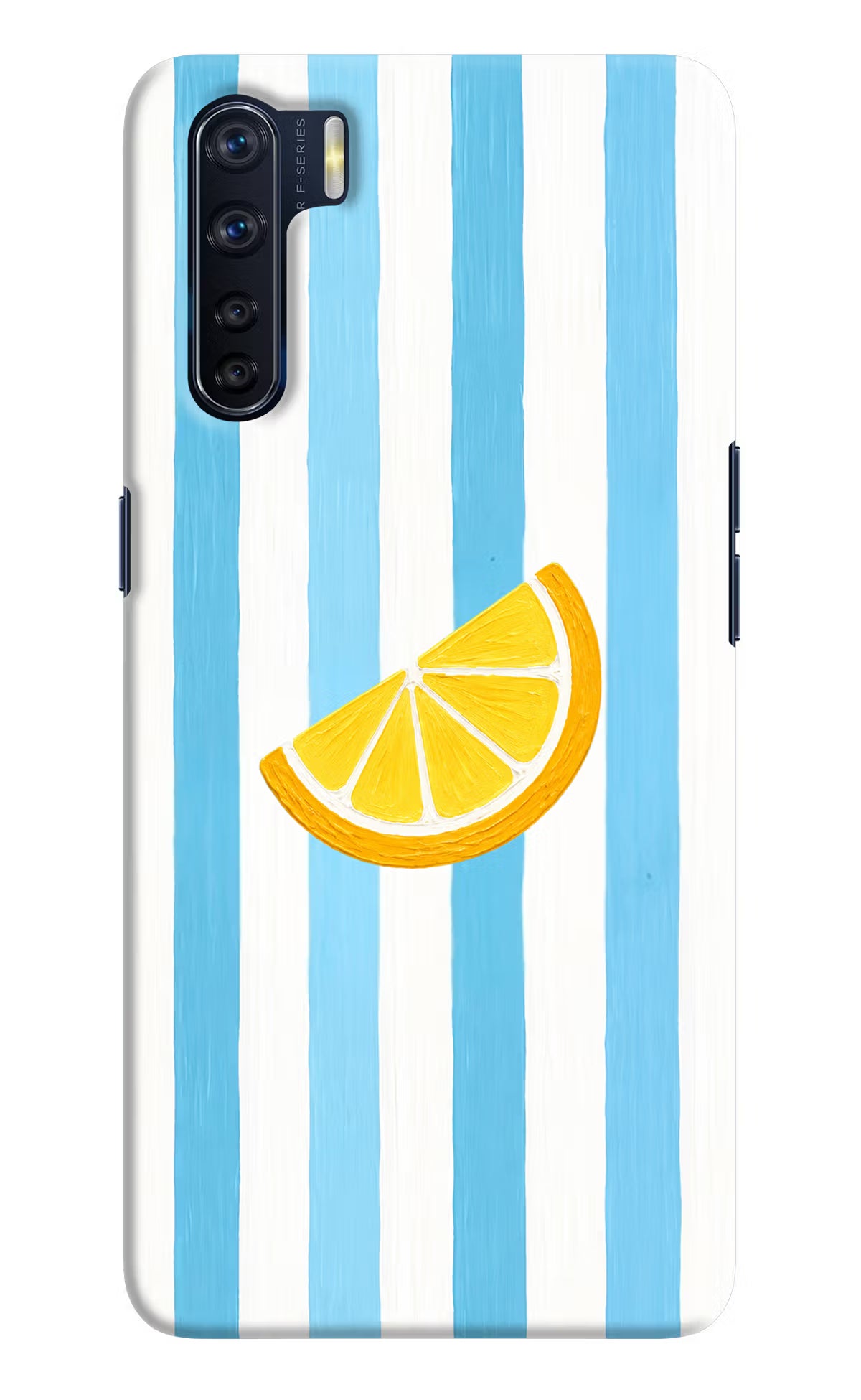 Summer Lemon Oppo F15 Hard Case Back Cover by Casekaro