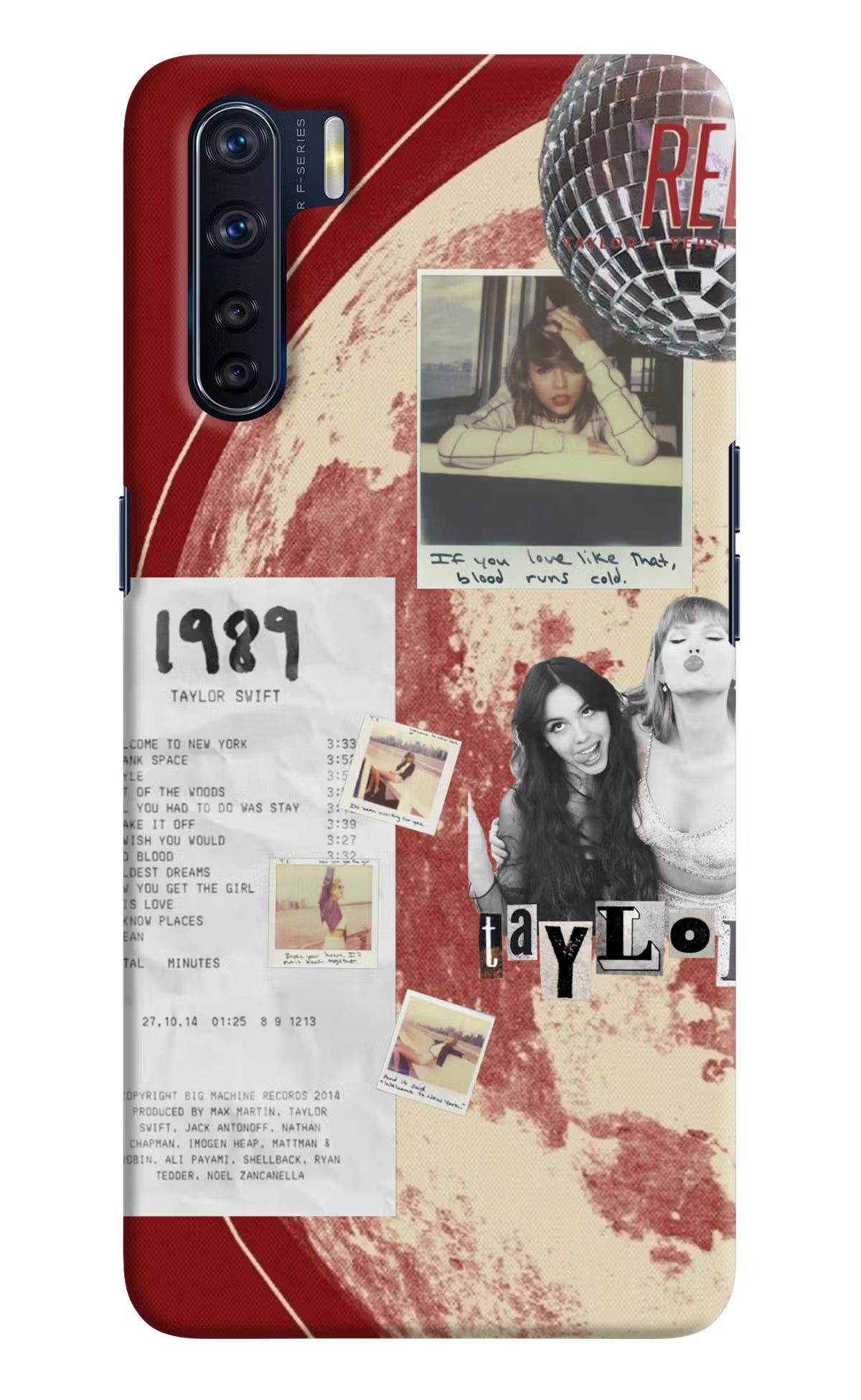 Taylor Swift Oppo F15 Back Cover