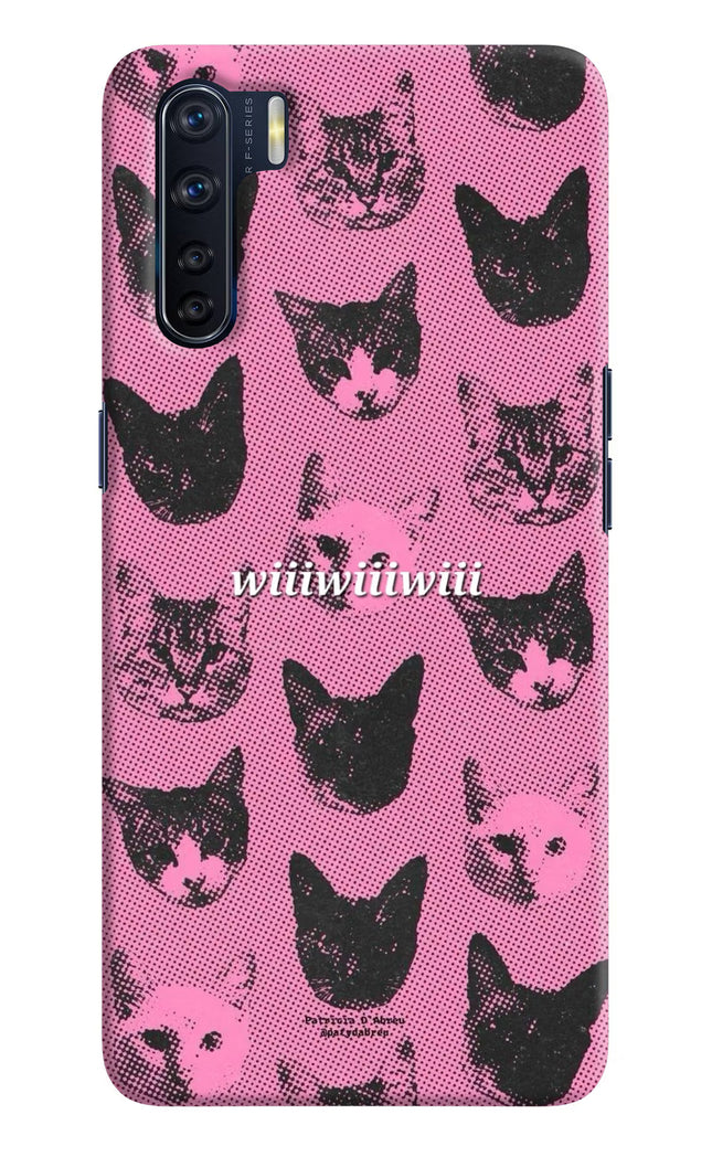 Pink Cats Oppo F15 Hard Case Back Cover by Casekaro