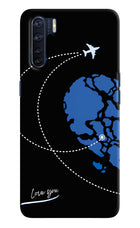 Love Orbit Oppo F15 Hard Case Back Cover by Casekaro