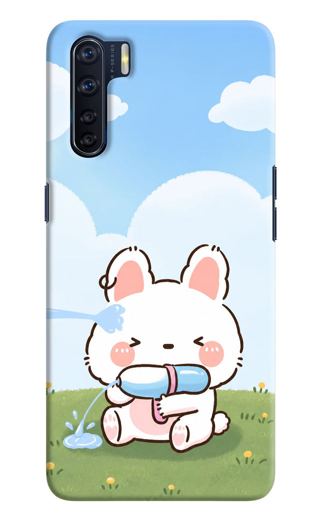 Bunny Treat Oppo F15 Hard Case Back Cover by Casekaro