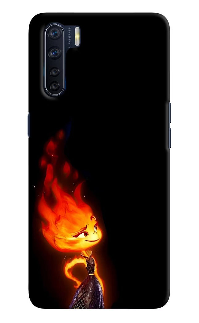 Ember Flame Oppo F15 Hard Case Back Cover by Casekaro