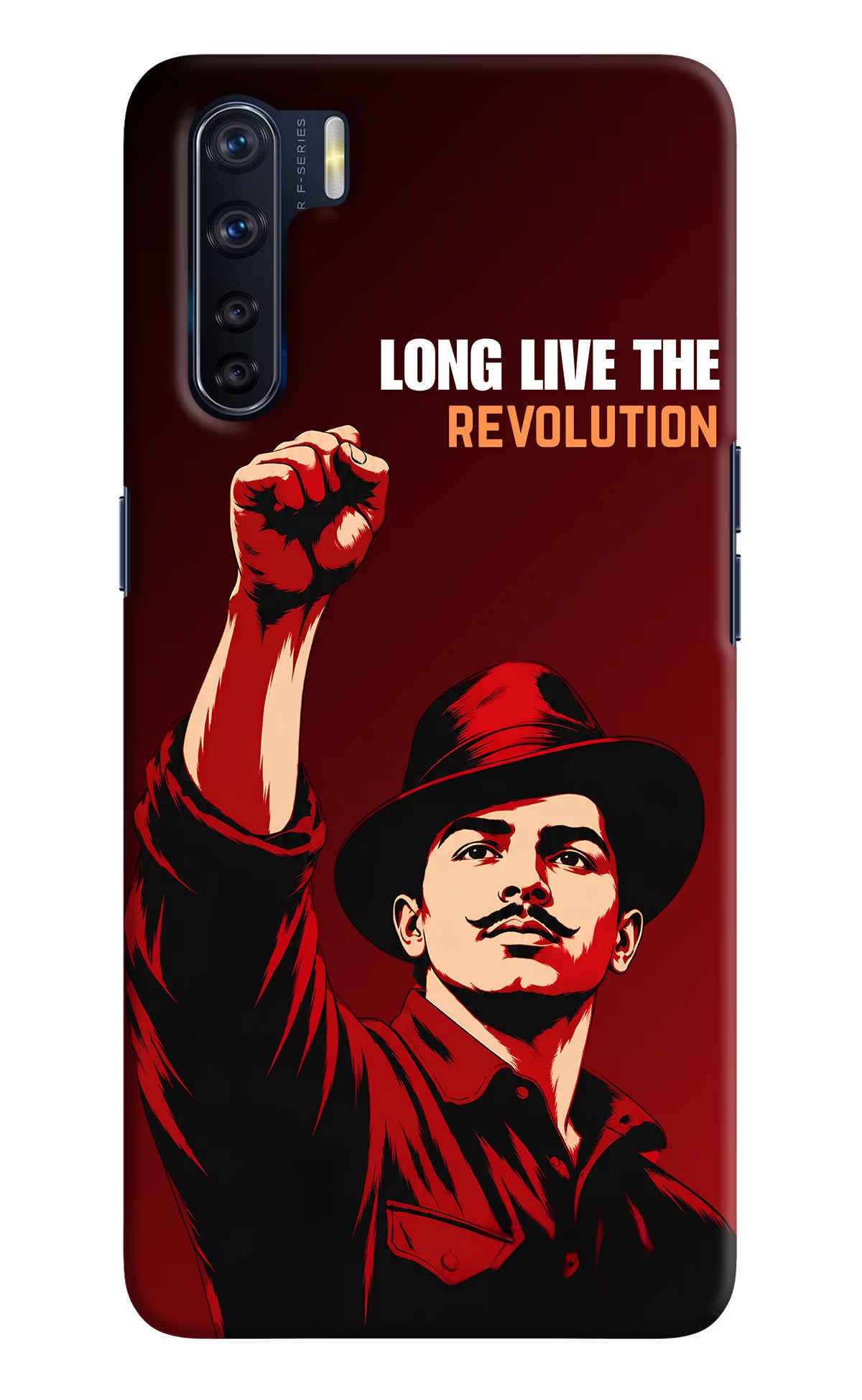 Bhagat Singh Revolution Oppo F15 Back Cover