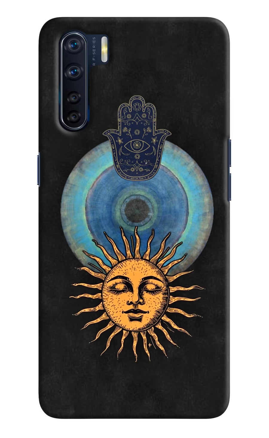 Divine Sun Oppo F15 Back Cover, Hard case