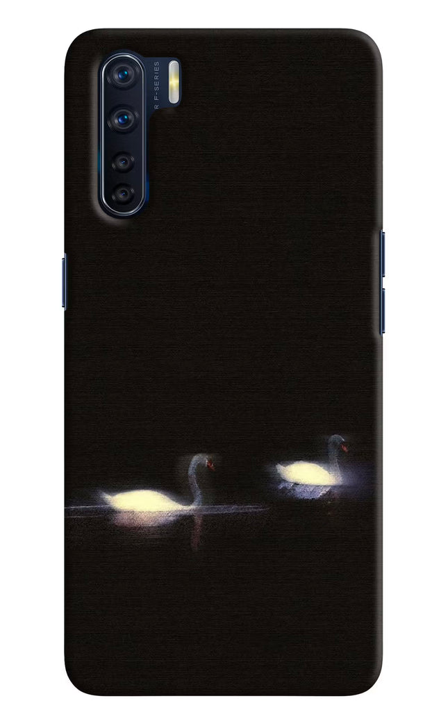 Silent Swans Oppo F15 Hard Case Back Cover by Casekaro