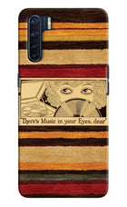 Vinyl Stripes Oppo F15 Hard Case Back Cover by Casekaro