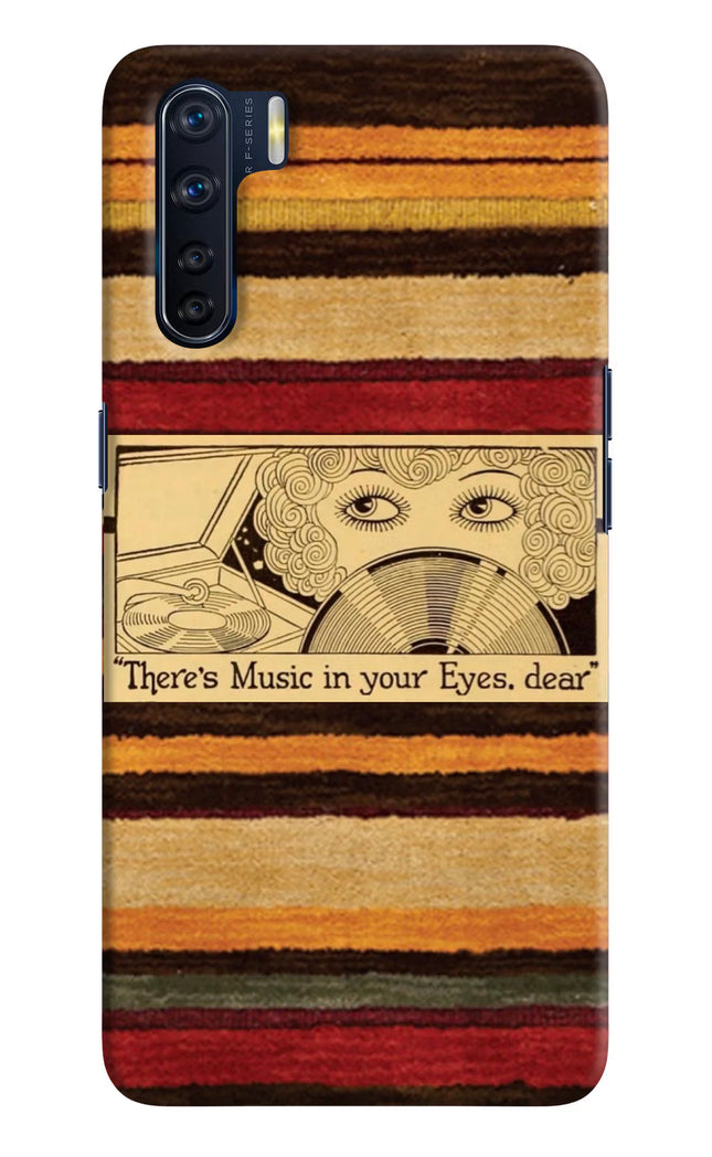 Vinyl Stripes Oppo F15 Hard Case Back Cover by Casekaro
