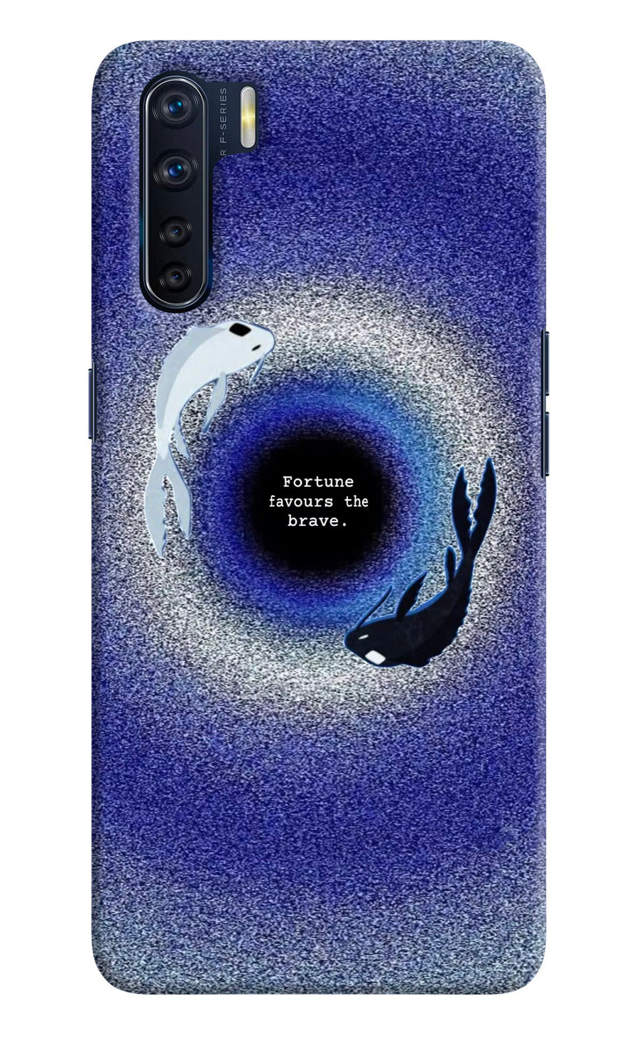 Dark Koi Oppo F15 Back Cover, Hard case