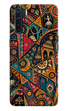 Folk Print Oppo F15 Hard Case Back Cover by Casekaro