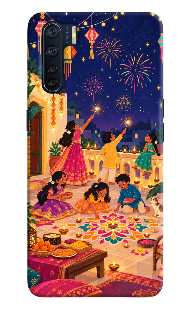 Diwali Night Oppo F15 Back Cover