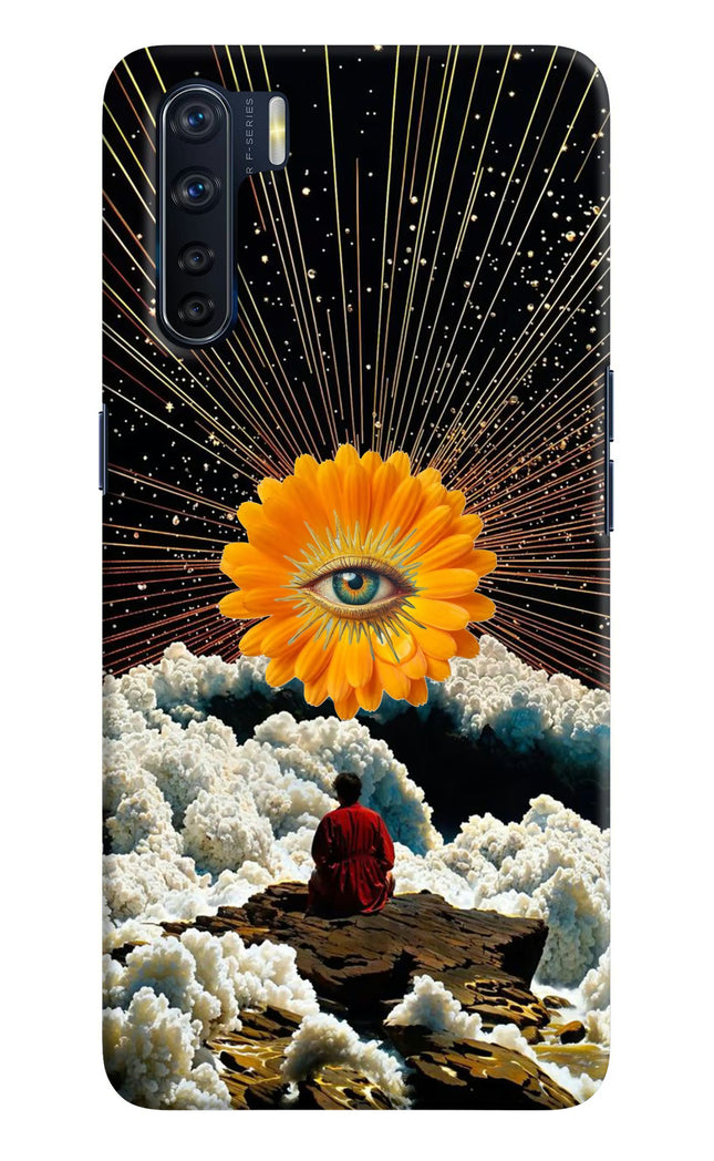 Cosmic Flower Oppo F15 Hard Case Back Cover by Casekaro