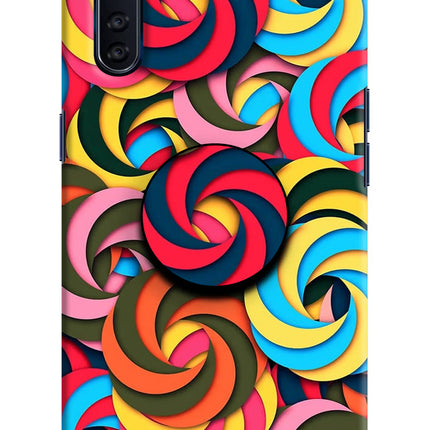 Spiral Pattern Oppo F15 Pop Case by Casekaro