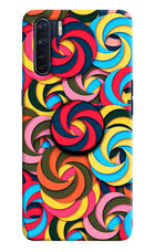 Spiral Pattern Oppo F15 Pop Case by Casekaro