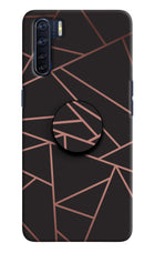Geometric Pattern Oppo F15 Pop Case by Casekaro