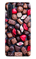 Chocolates Oppo F15 Pop Case by Casekaro