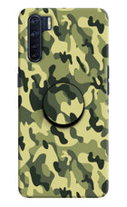 Camouflage Oppo F15 Pop Case by Casekaro