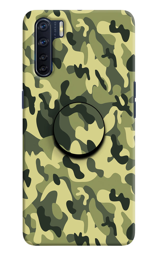 Camouflage Oppo F15 Pop Case by Casekaro