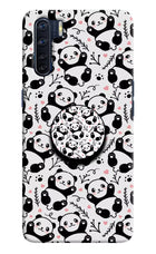Cute Panda Oppo F15 Pop Case by Casekaro