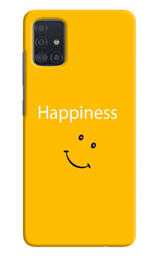 Happiness With Smiley Samsung A51 Hard Case Back Cover by Casekaro