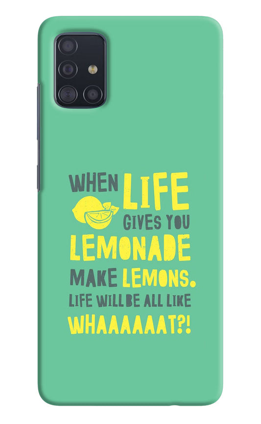 Quote Samsung A51 Hard Case Back Cover by Casekaro