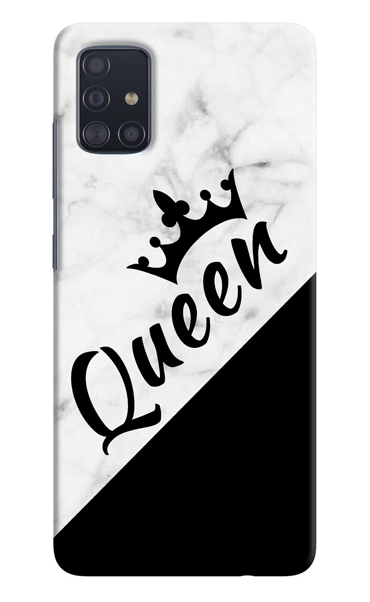 Queen Samsung A51 Hard Case Back Cover by Casekaro