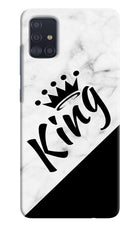 King Samsung A51 Hard Case Back Cover by Casekaro