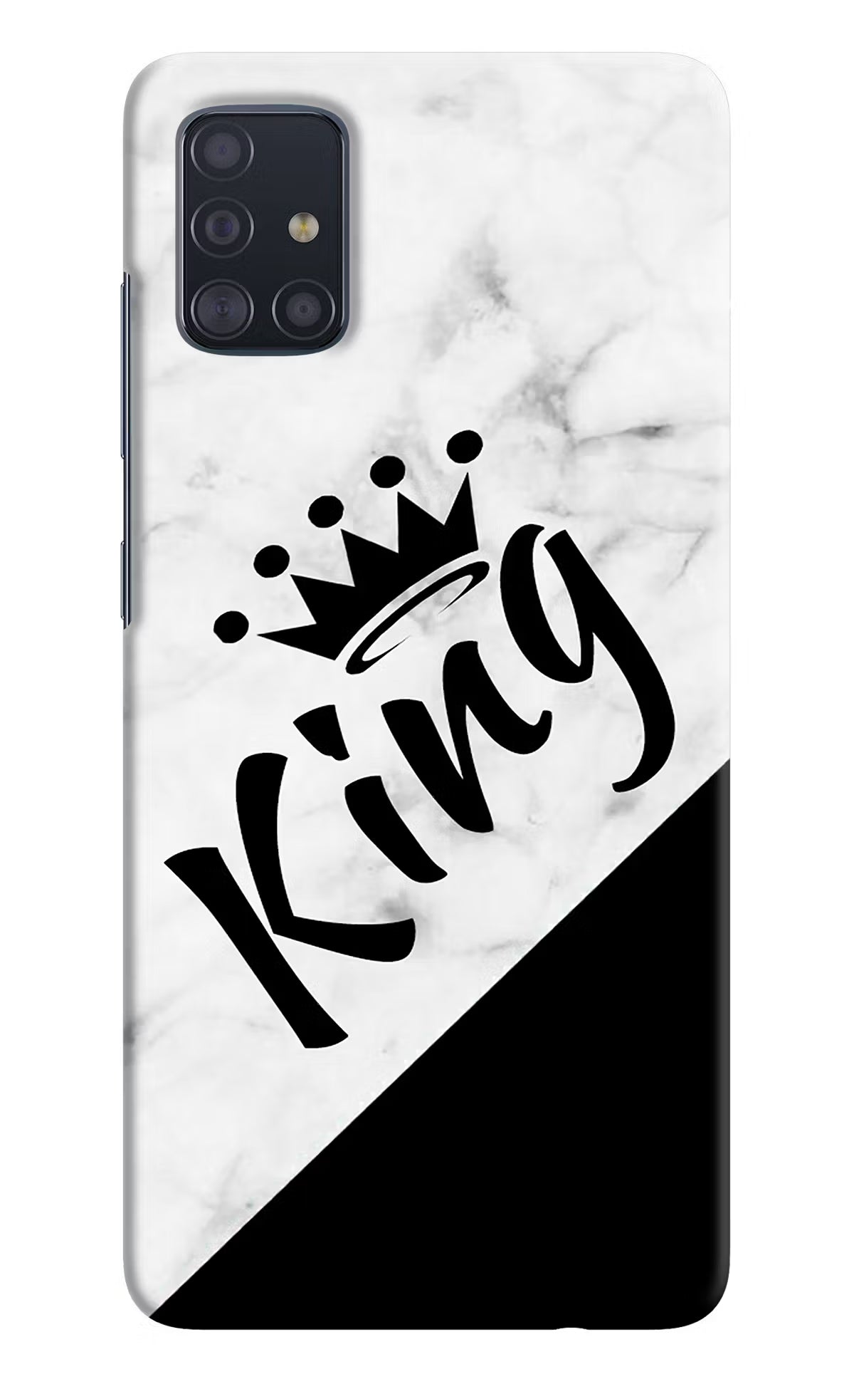 King Samsung A51 Hard Case Back Cover by Casekaro