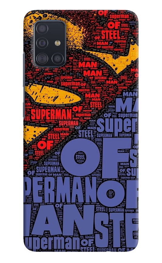 Superman Samsung A51 Hard Case Back Cover by Casekaro