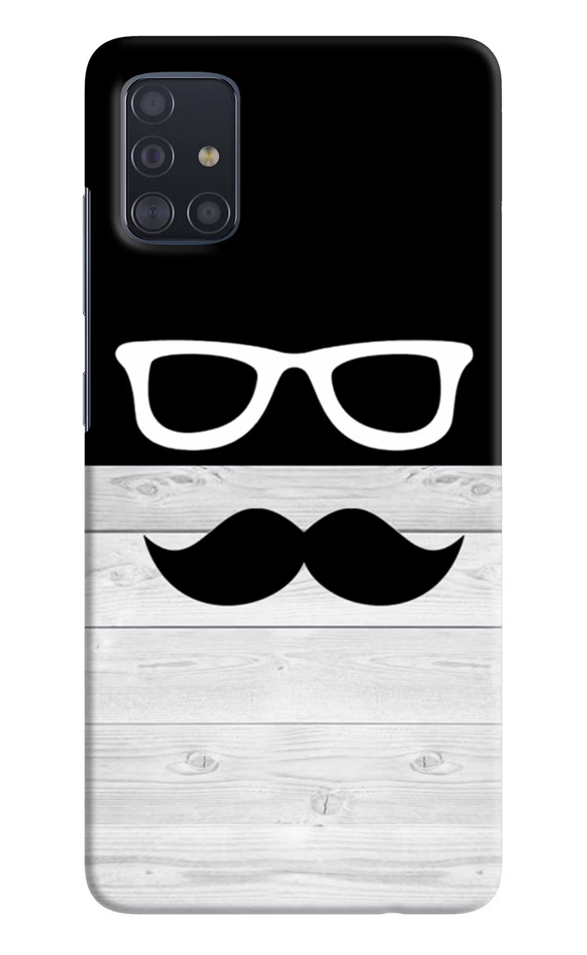 Mustache Samsung A51 Hard Case Back Cover by Casekaro