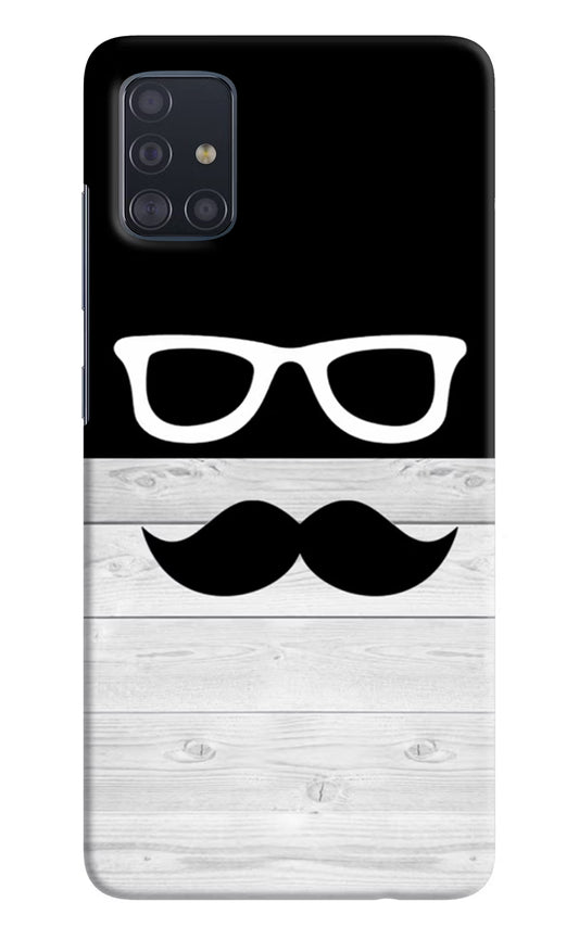 Mustache Samsung A51 Hard Case Back Cover by Casekaro