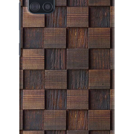 Wooden Cube Design Samsung A51 Hard Case Back Cover by Casekaro